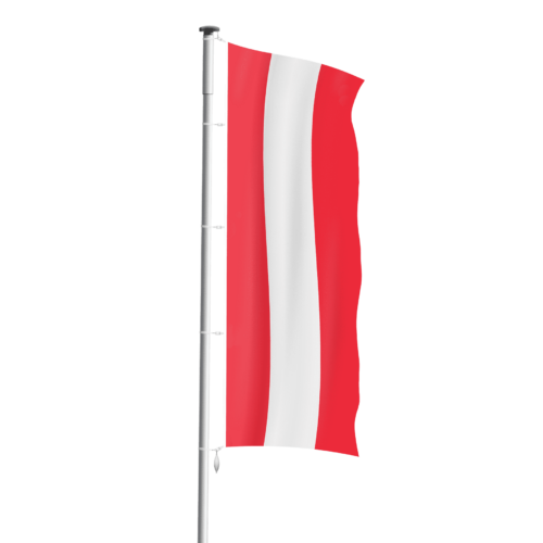 Österreich Stockfahne, Flagge, Fahne, Nationalflagge 30x45cm ohne