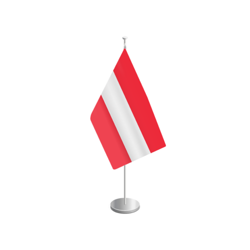 Österreichfahne  Bannerfahne (mit einer Stange) jetzt bestellen